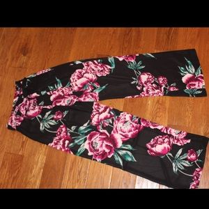 Charlotte Russe Floral Pattered Pants